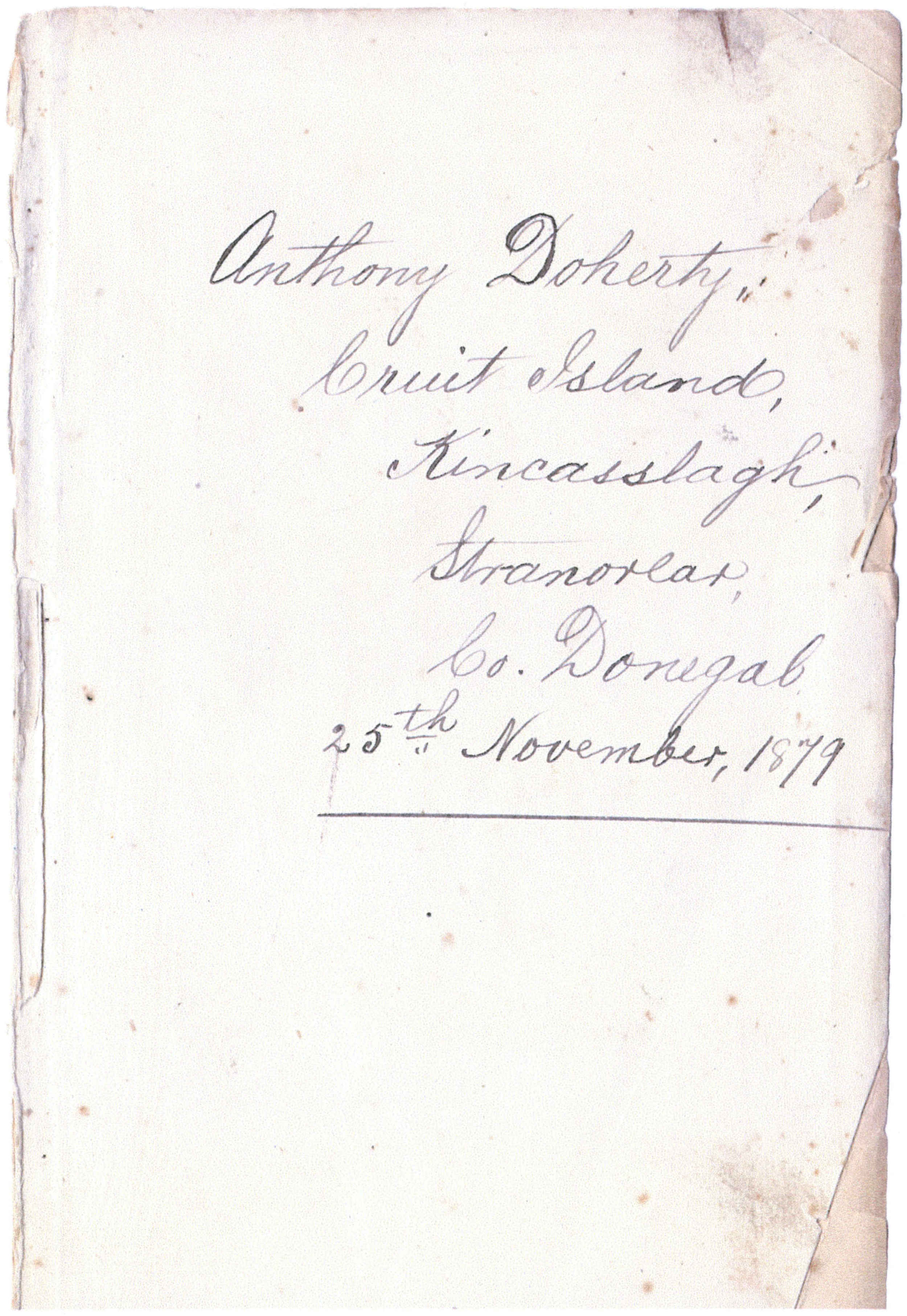 Síniú Antoine Ó Dochartaigh, An Chruit 1879