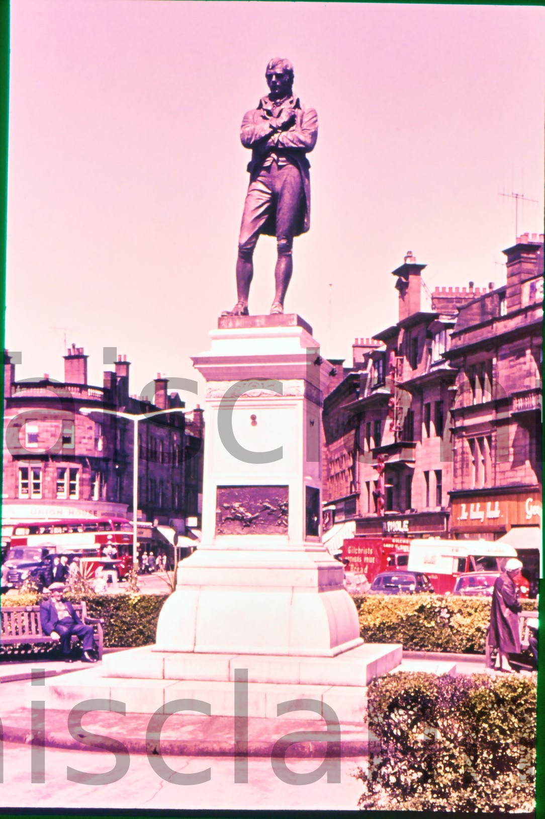 Statue of Rabby Burns in Ayr, Scotland. - Klett Collection - Margaret Kierney (Photographer).