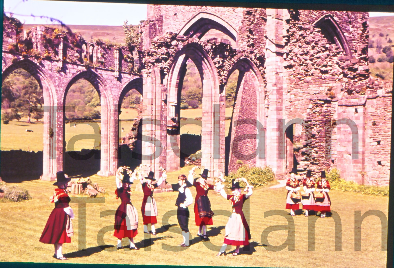 Folk Dancers at Llanthony Priory. -  Klett Collection - Philip N Hewitt (Photographer).