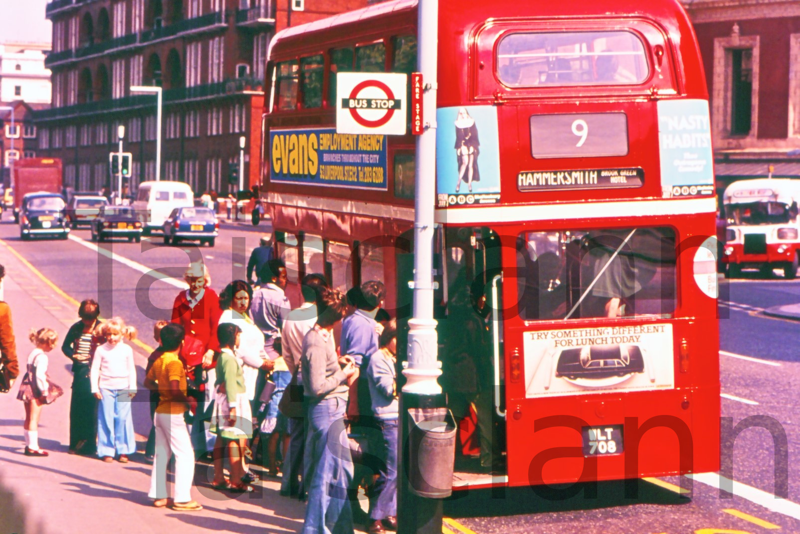 Double - decker Bus and the Queue.