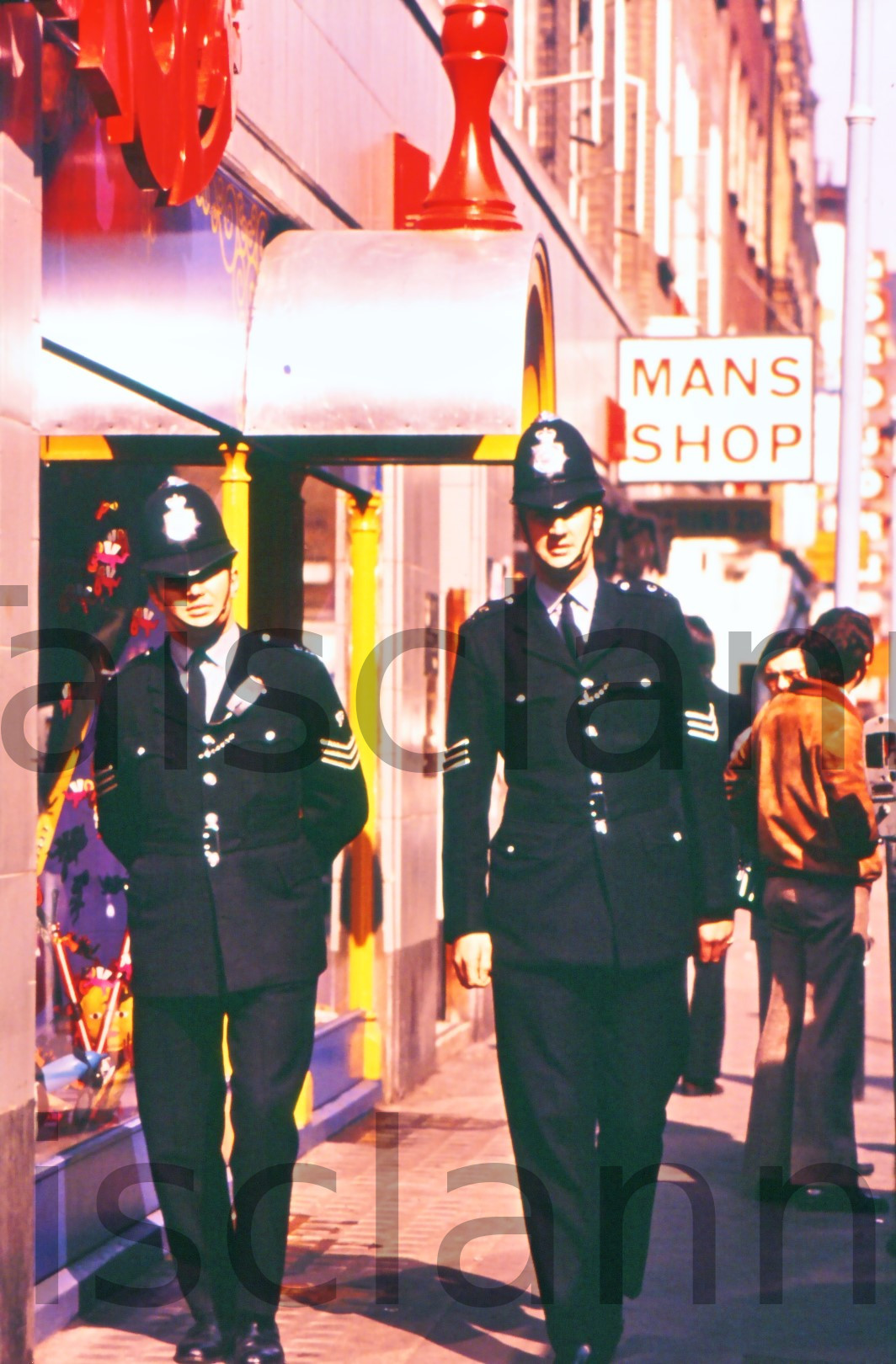 Policemen in Carnaby Street.