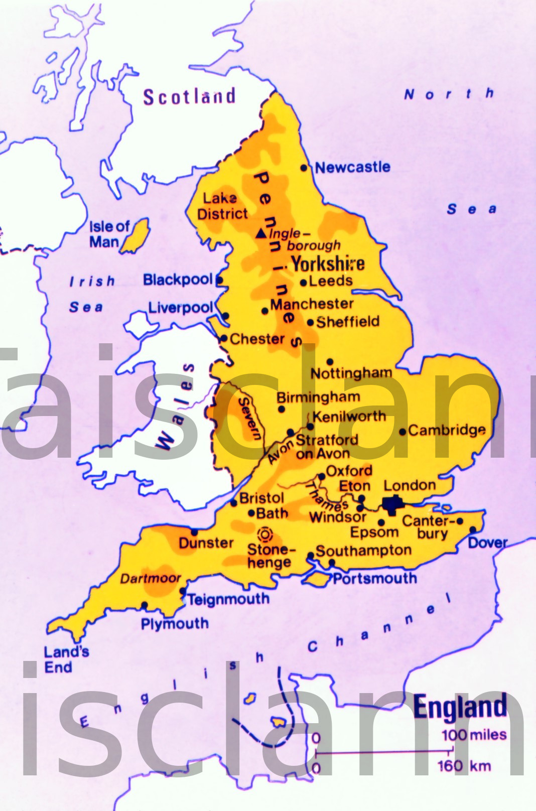 Map of England. - Klett Collection - Colin A Humphrey (Photographer).