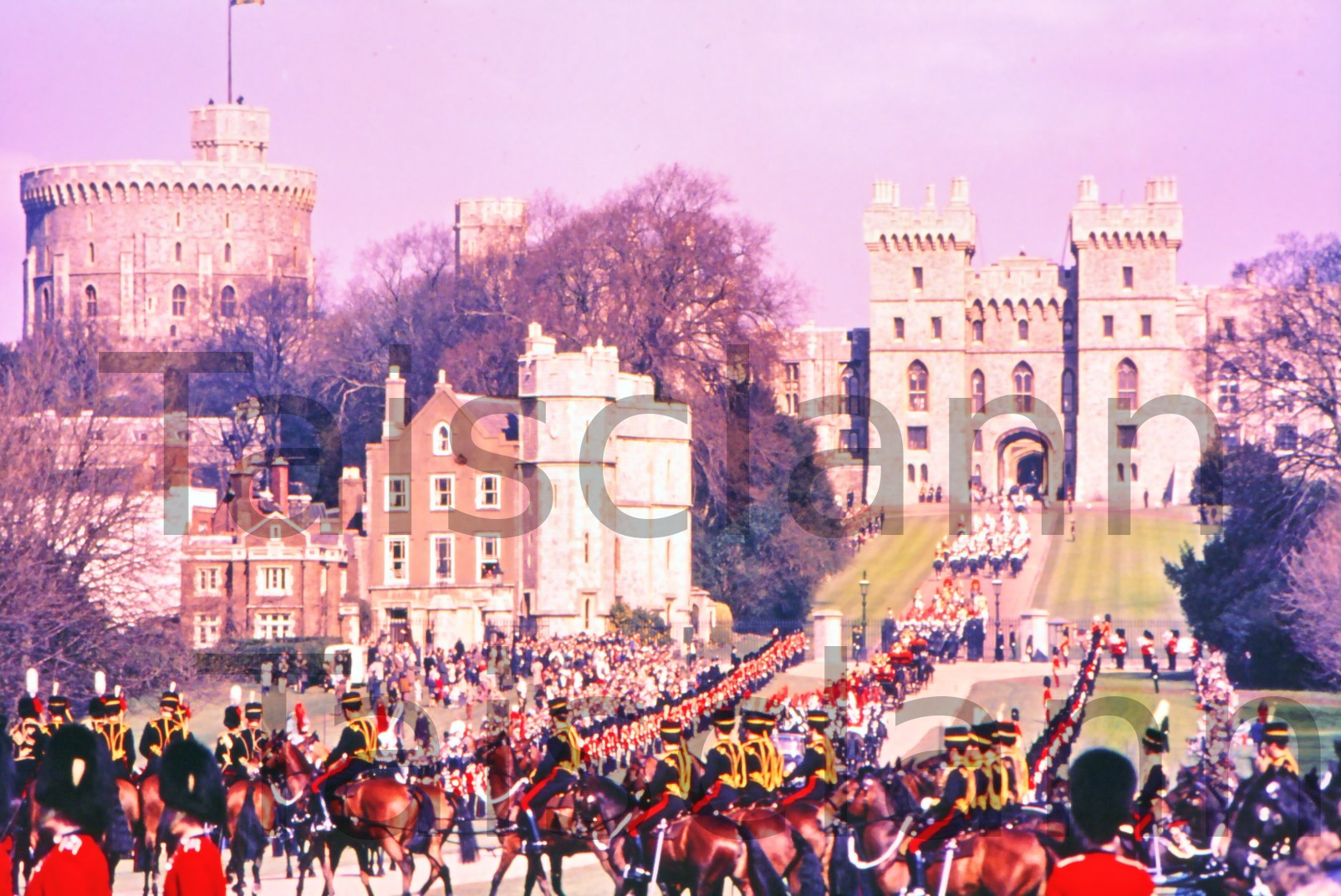 Windsor Castle with Royal Procession.-  Klett Collection - Colin A Humphrey (Photographer).