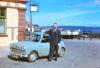 Bev and his car in Youghal, Co.Cork - year 1960.