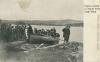 Pilgrims on Station Island, Lough Derg