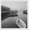 Boats on the quiet sea.
