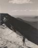 A person standing on Mount Esja