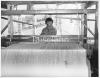 John Gallagher working at his double width handloom in Donegal.