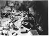 Pat Dolan working in his silversmith's shop near Waterford.