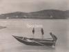 Launching a Donegal Canvas Curach at Trabeg.